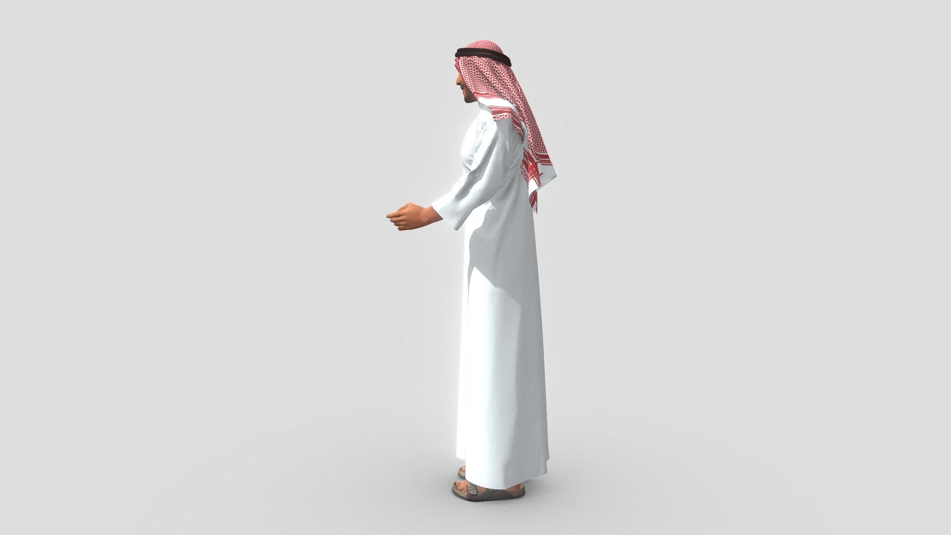Middle Eastern Man for Archviz Renderings - Buy Royalty Free 3D model by Marc Sawyer (@whitewashstudio) 3d model
