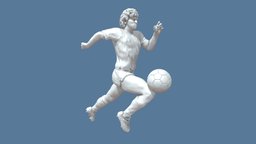 DAM(statue) D10S stl, football, statua, argentina, diego, statue, buste, napoli, argentine, armando, maradona, sport, ball, download