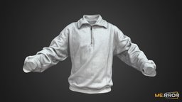 Gray half Zip-up Sweatshirts
