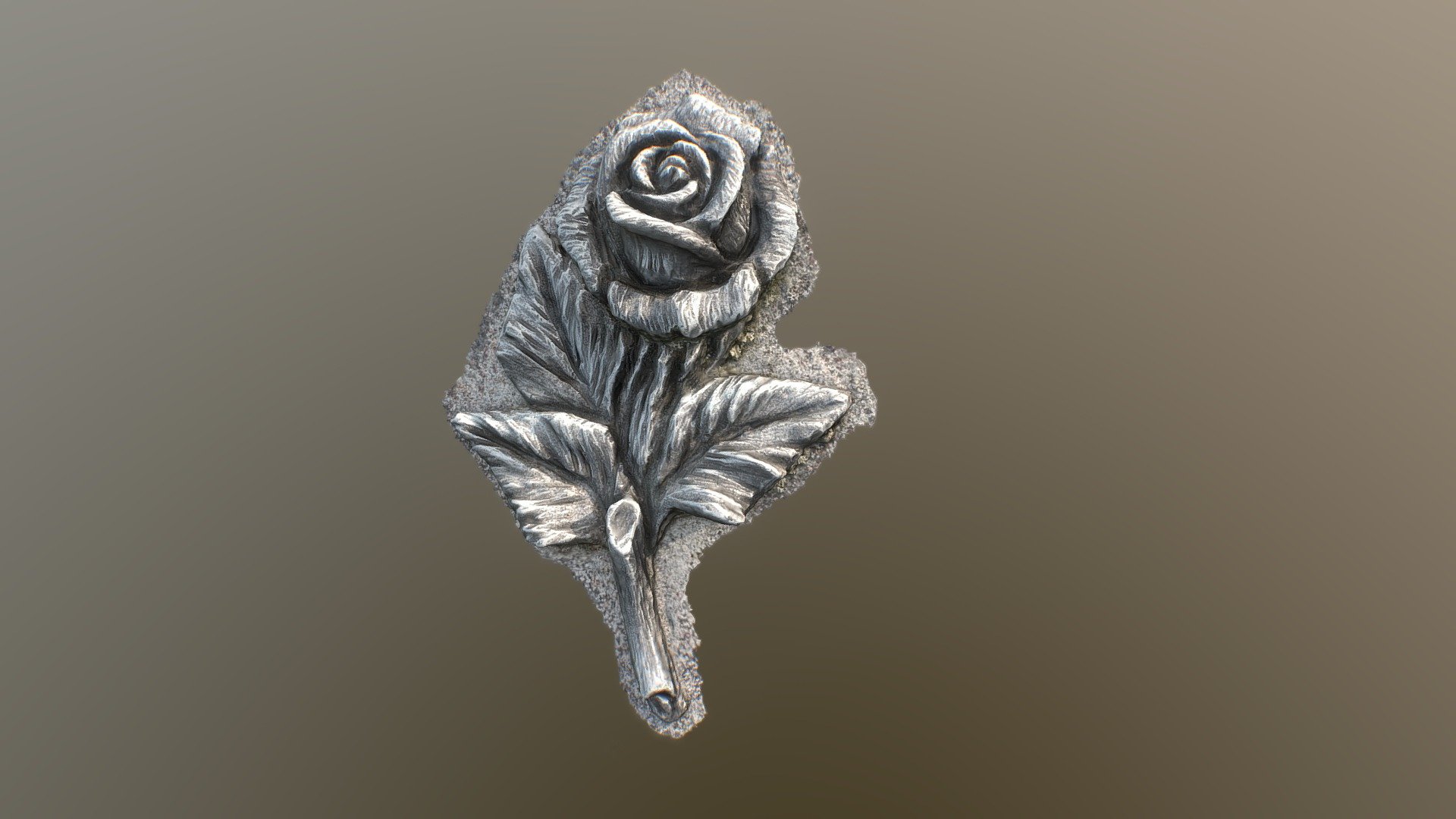 A sculptured Rose from one of our gravestones - Rose - 3D model by Max Böse Grabmalzentrum (@grabmalzentrum) 3d model