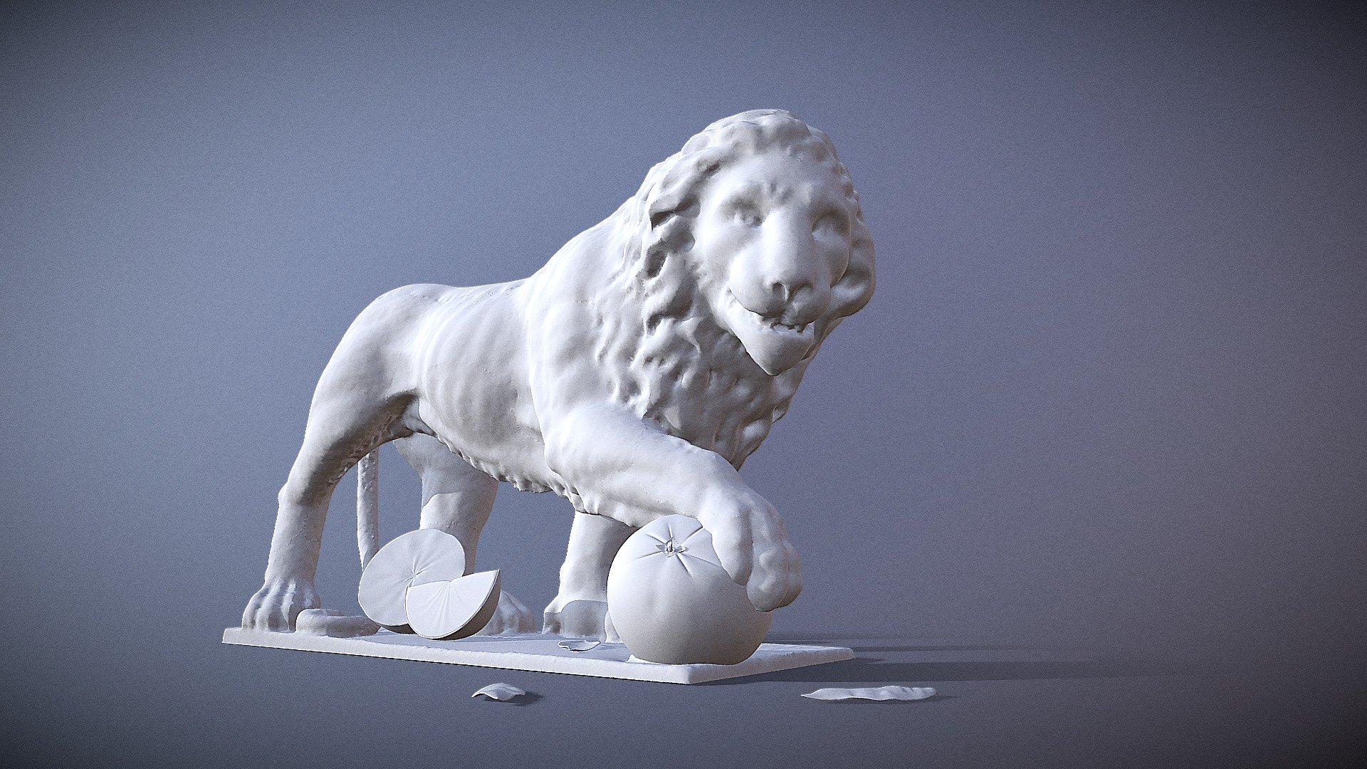 Published by 3ds Max - Odessa Lion_01 - 3D model by Apelsin (@novaproject) 3d model