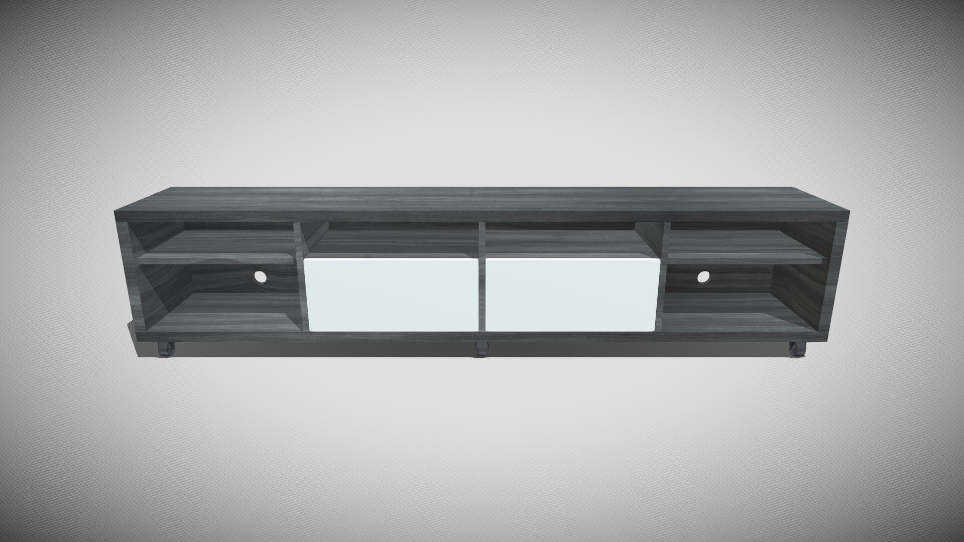 Detailed model of a TV Stand, modeled in Cinema 4D.The model was created using approximate real world dimensions.

The model has 16,056 polys and 15,572 vertices.

An additional file has been provided containing the original Cinema 4D project files, textures and other 3d export files such as 3ds, fbx and obj 3d model