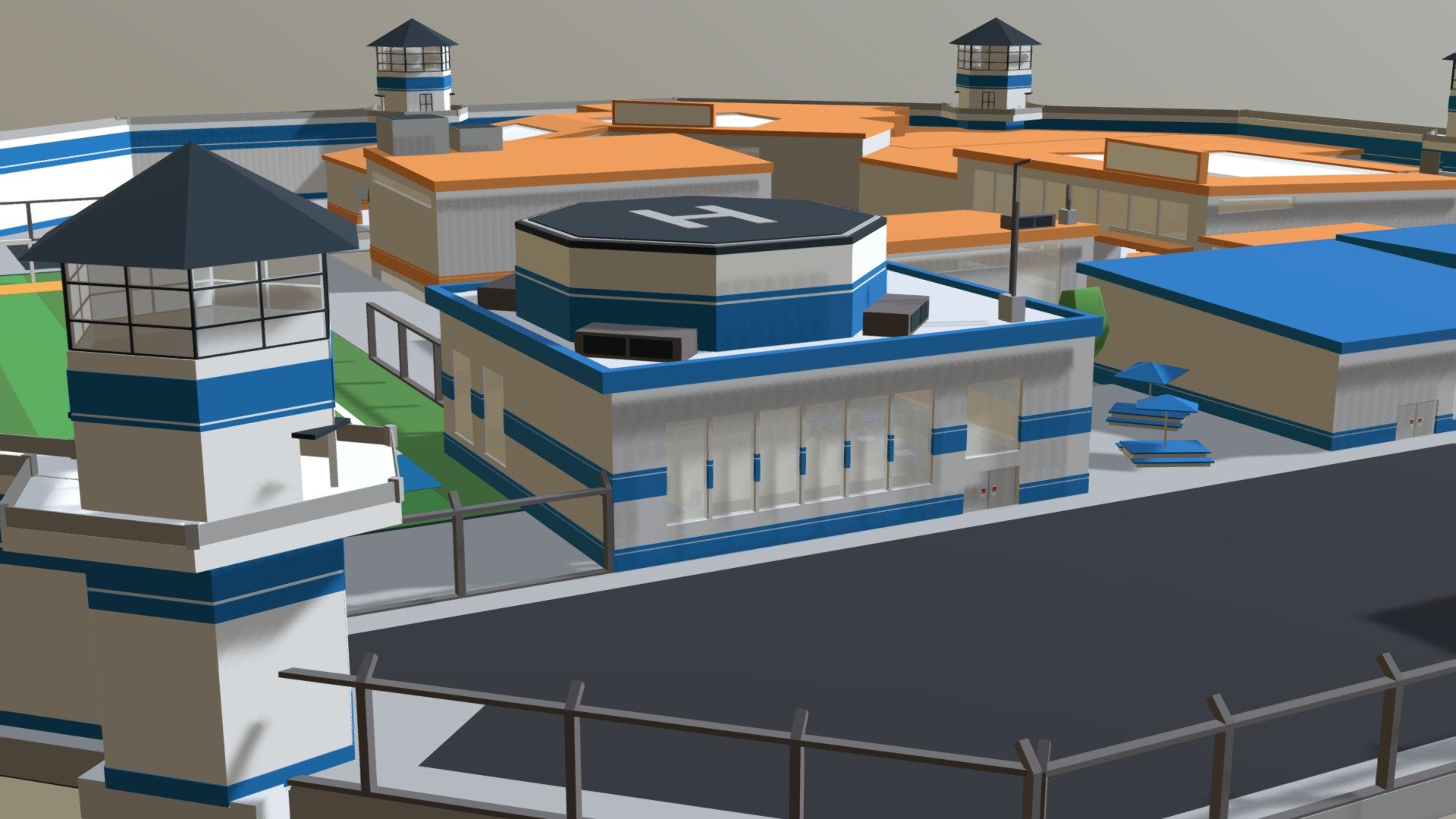 The mad city prison you can play in roblox you will found - Mad City Prison - 3D model by No Name (@s2newton.09) 3d model