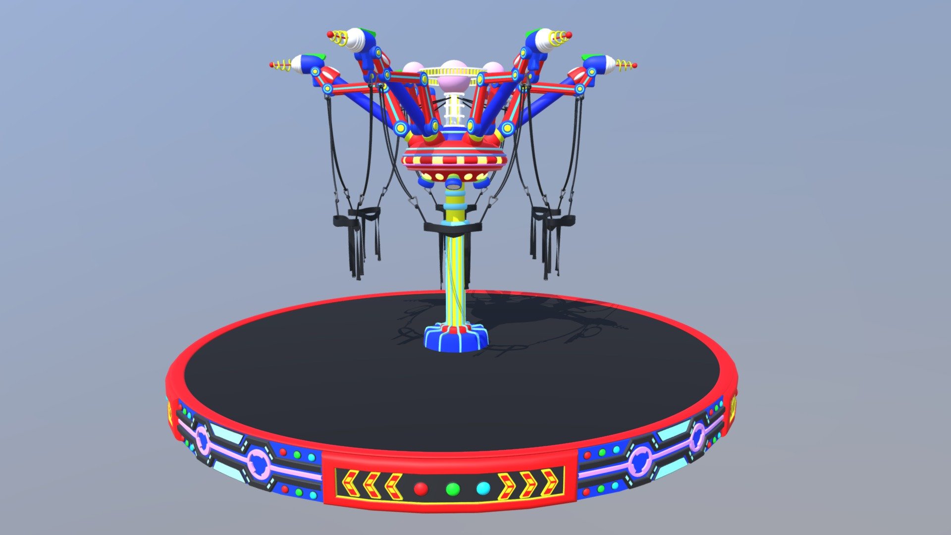 Entertainment equipment trampoline - trampoline - Buy Royalty Free 3D model by Mr.Jun 3d model
