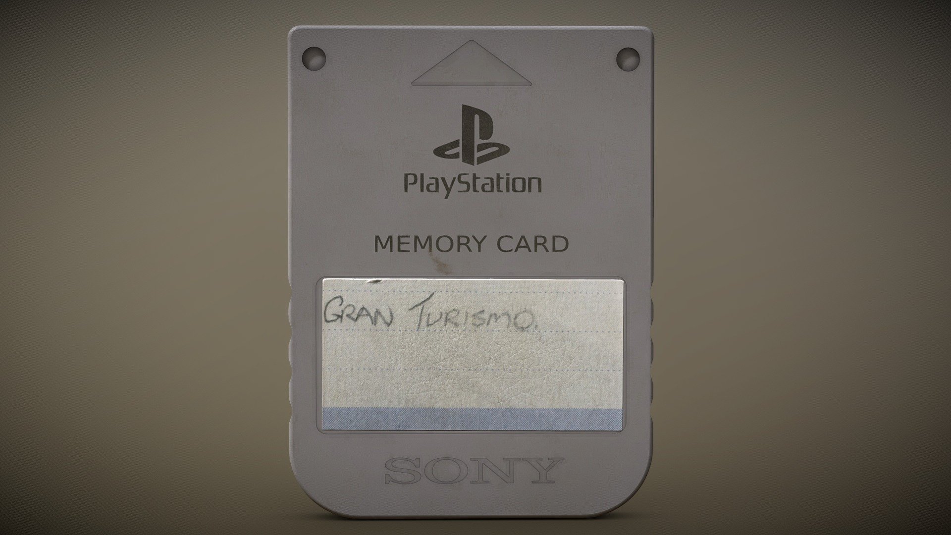 Recreation of my Playstation 1's memory card. Modelled from scratch in Blender and textured in Substance Painter 3d model