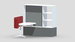 Herman Miller Locale Desk and Cabinet