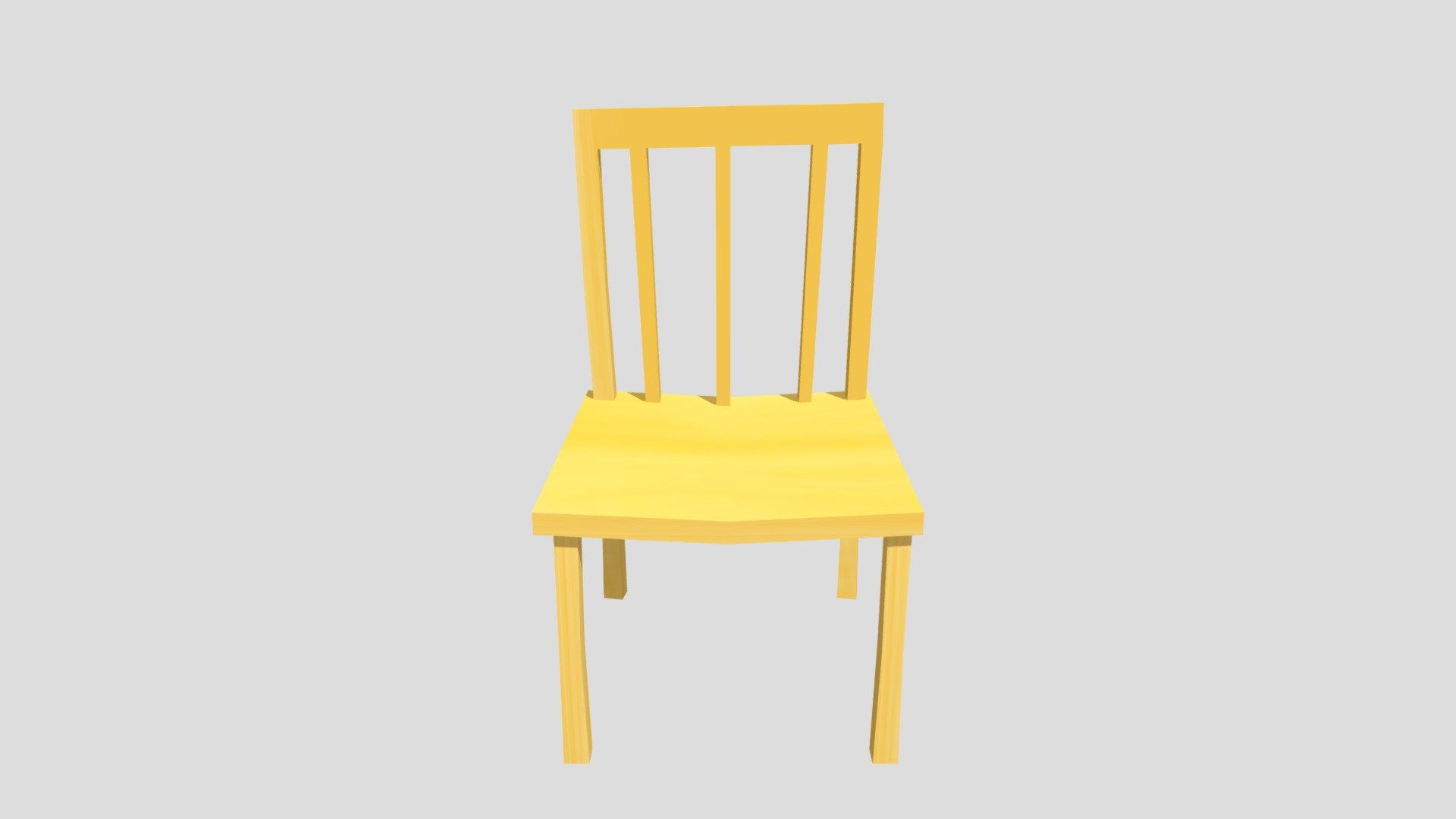 give a Like👍 - Low Poly Chair - Download Free 3D model by Khanlala69 3d model