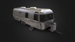 Airstream caravan or camper caravan, camper, campervan, vehicle, car, airstream, noai