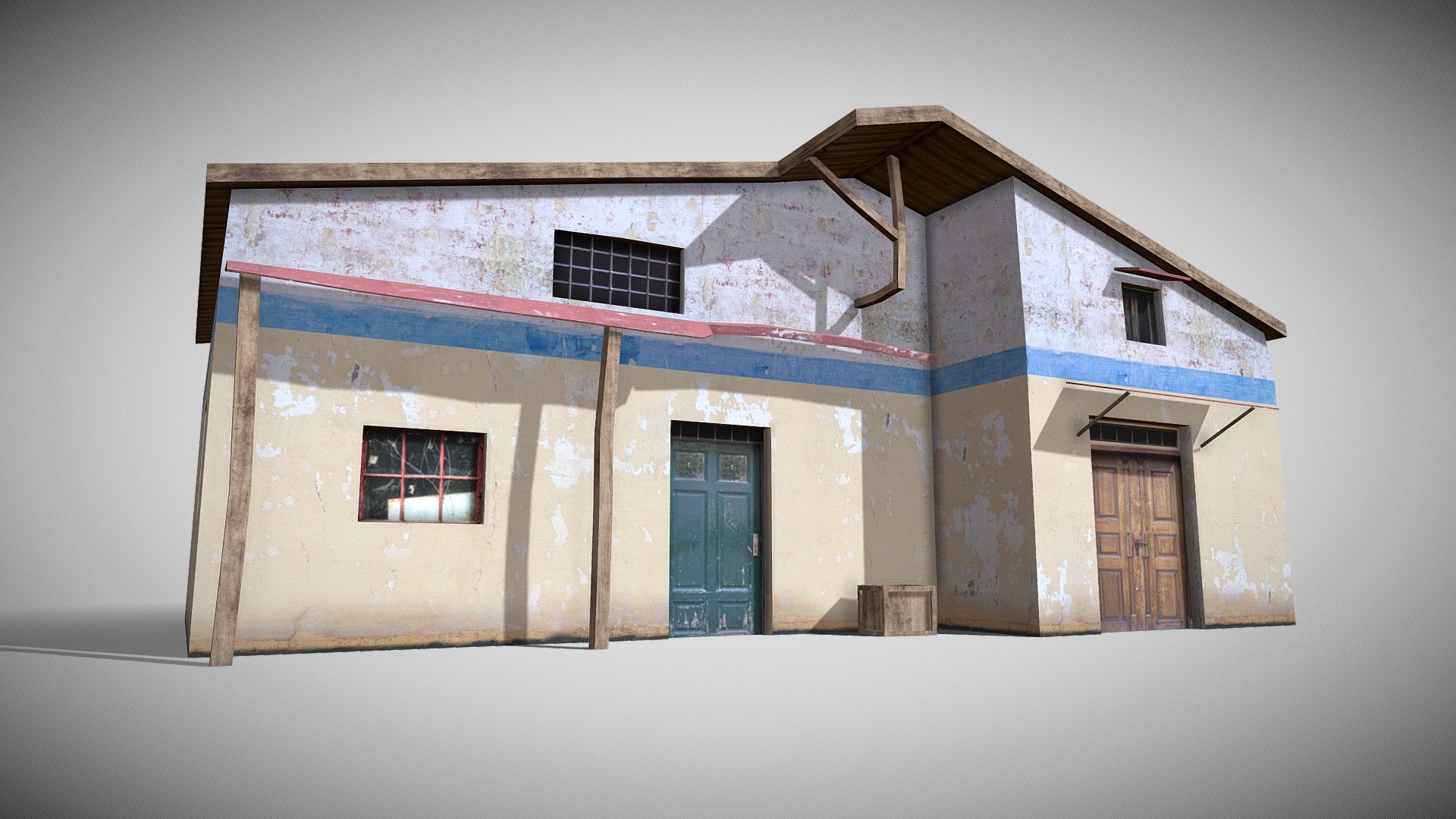 Game Ready 3D Old House /slum Native file format 3Ds max 2022 Other formats Blender 4.0 ,FBX, OBJ, All formats include materials &amp; textures

Polygons- 544   Vertices-610

Materials &amp; textures. 1 Diffuse Map 2048x2048 - Slum X17 - Buy Royalty Free 3D model by 3DRK (@3DRK98) 3d model