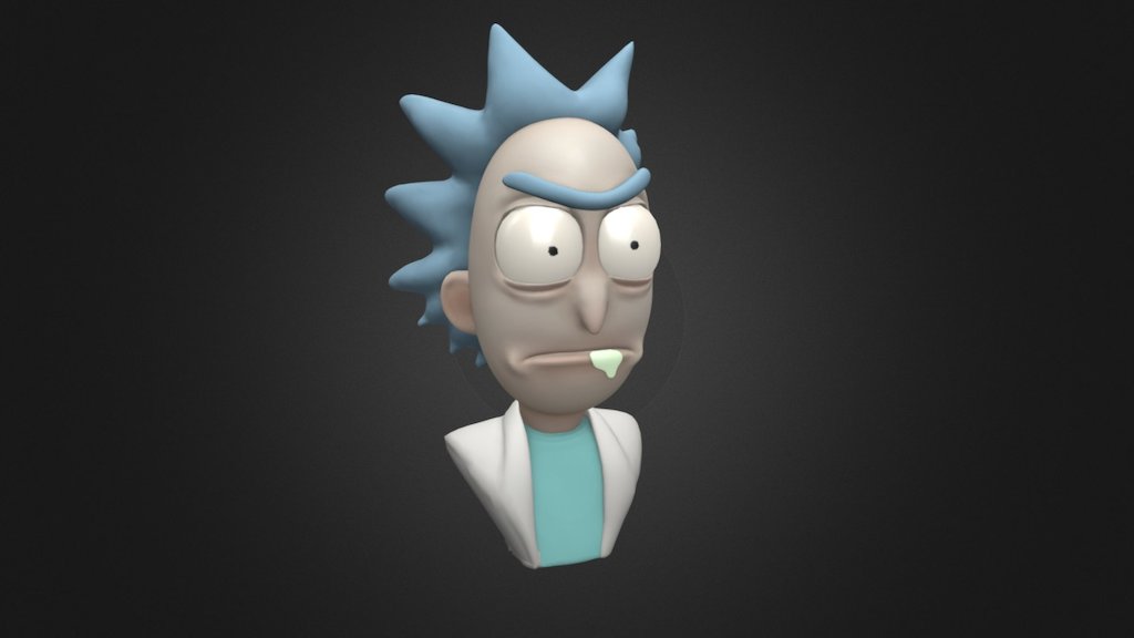 Rick from rick and morty - Rick - 3D model by Harry GN (@harrygn307) 3d model