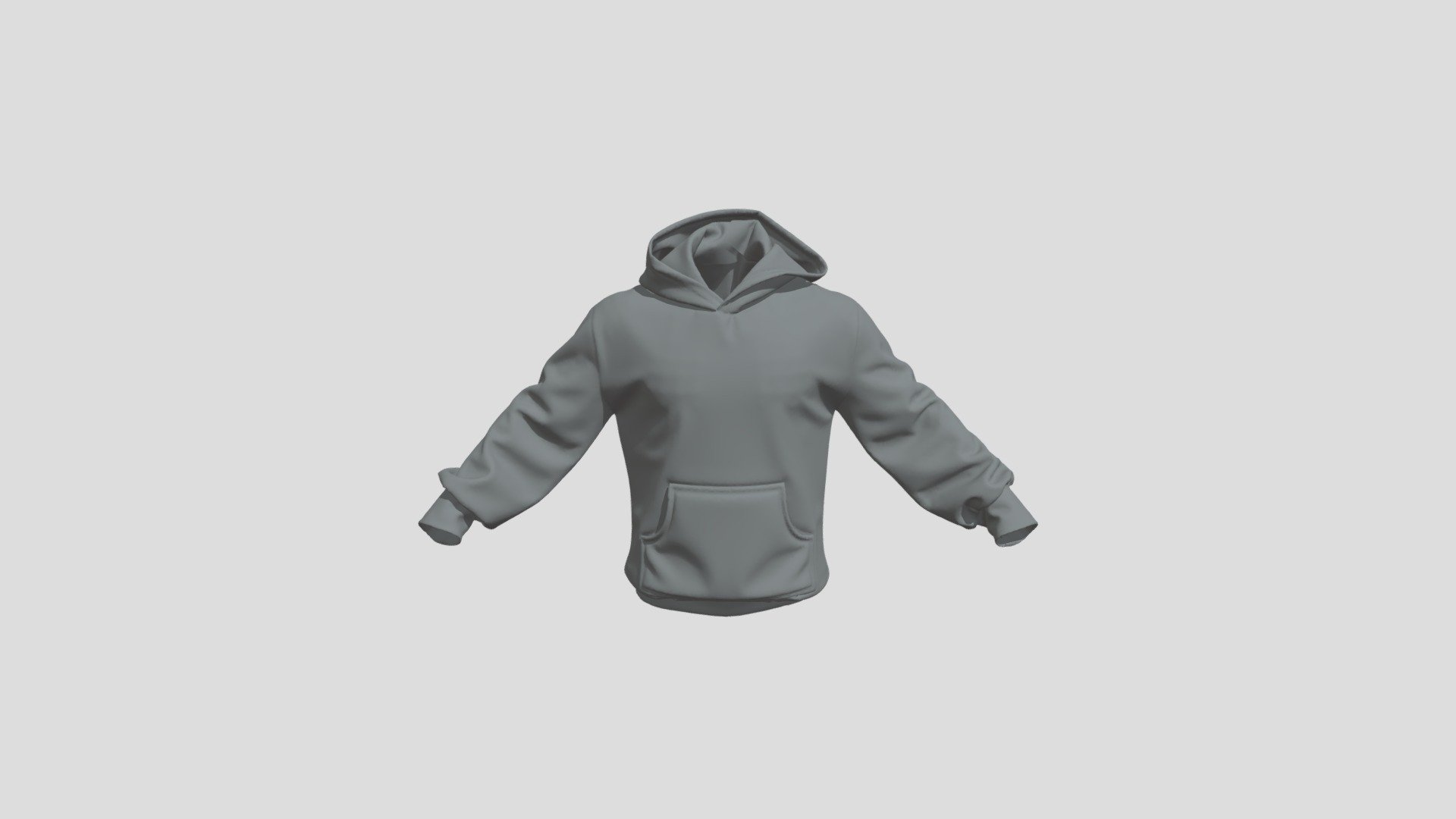 Hoodie Made on Marvelous Designer - Hoodie - Download Free 3D model by ShoyoX 3d model