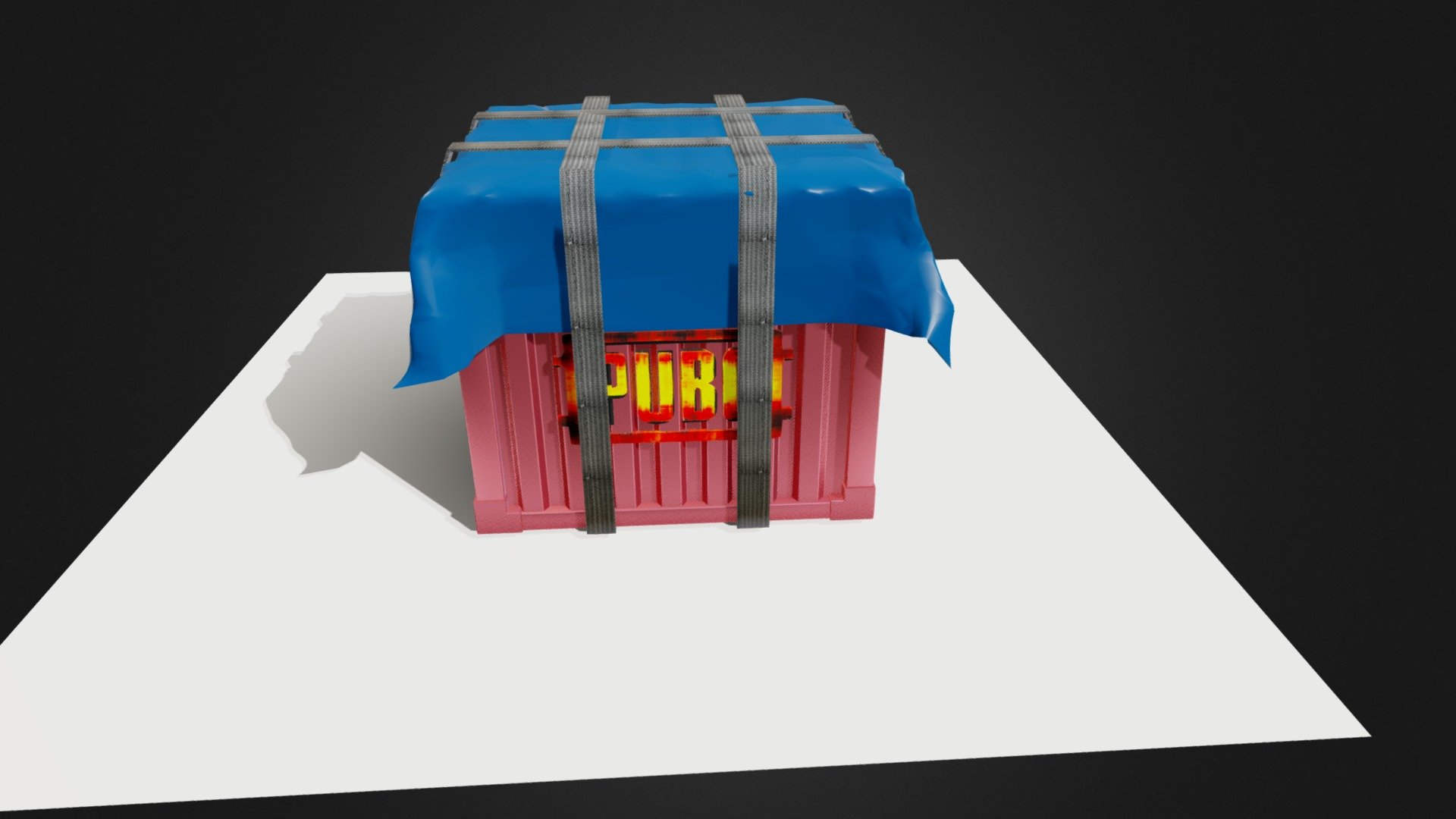 This is a Pubg airdrop 3d model 

Good and realistic model - PUBG Airdrop - Download Free 3D model by Doraimon (@dkkumargame) 3d model