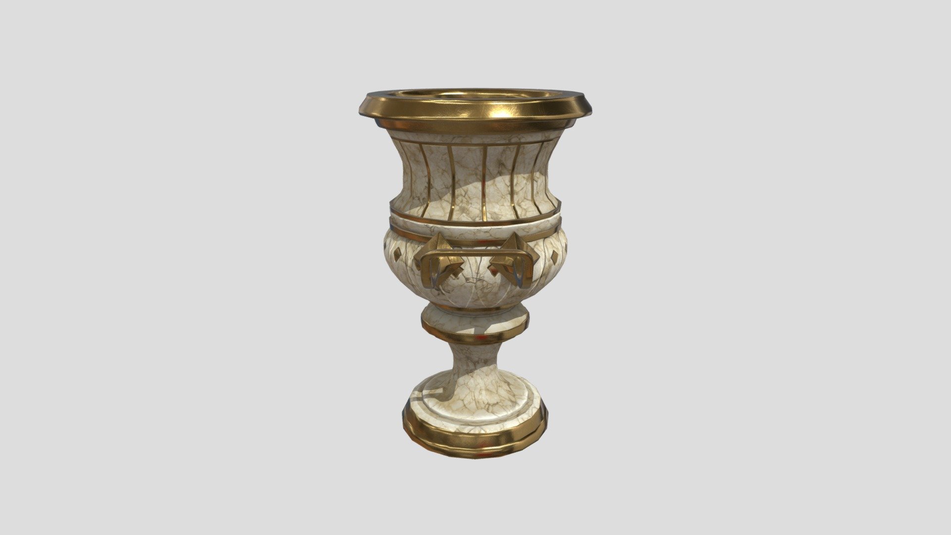 This Vase was inspired by greek vases and how they used marble in their scuptures 3d model