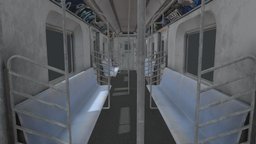 Subway Train train, underground, urban, metro, cart, subway, compartment, ubahn, interior, sbahn