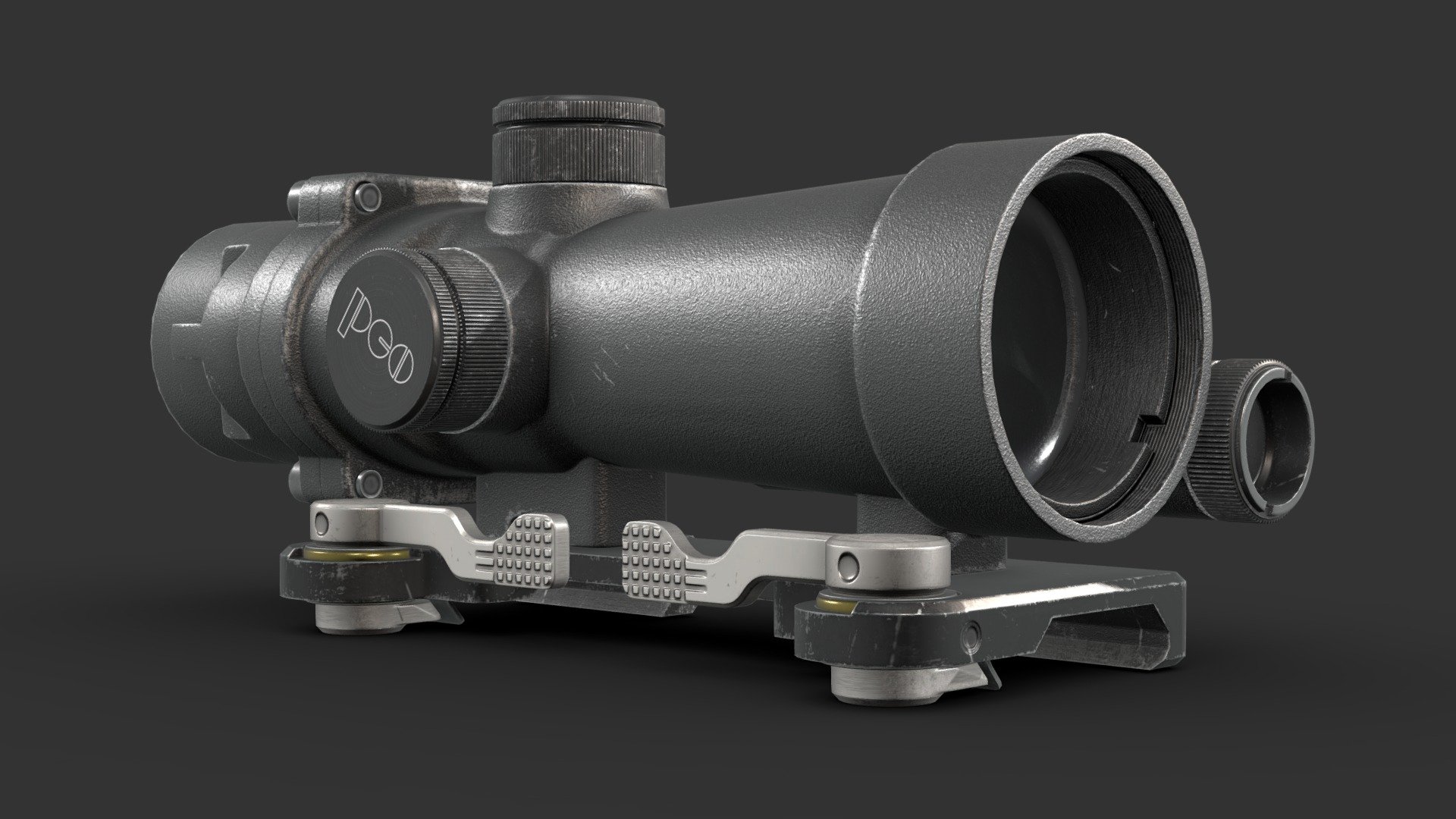 Modular day sight DCM-1 is a light set of day sights designed for firing at short and medium distances. DCM-1 was designed for weapons used in Polish Future Soldier Program – MSBS -5.56 rifles and Beryl assault rifles 3d model