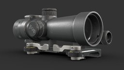 PCO DCM-1 SZAFIR Scope scope, acog, sight, beryl, 556, polish, nato, msbs, magnification, saphire, 556x45, pco, substancepainter, substance, military, 3x, dcm-1, szafir