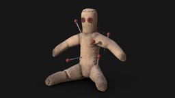 Voodoo Doll bad, unreal, doll, voodoo, priest, terror, witcher, game, pbr, witch, black, magic, horror, evil