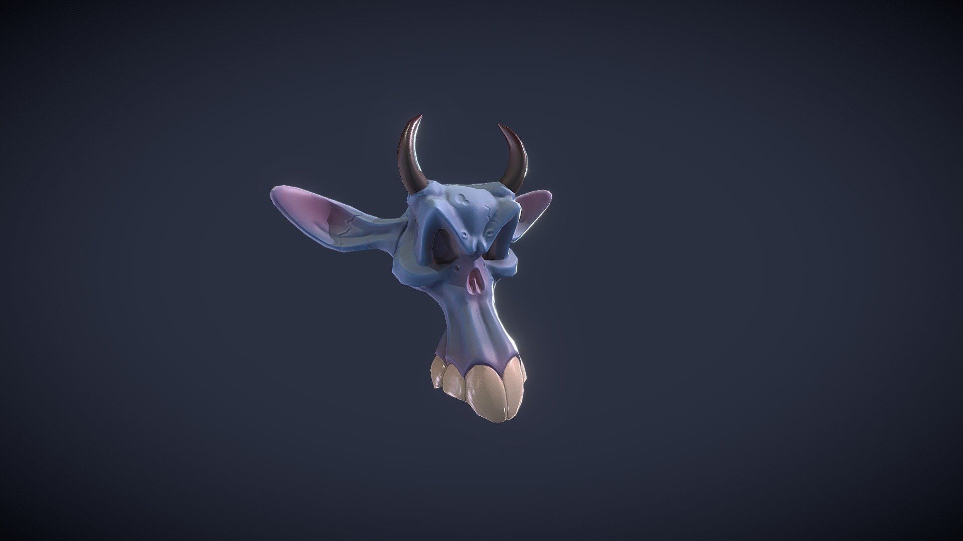 Evil Cow Skull - 3D model by fxmelard (@fx) 3d model