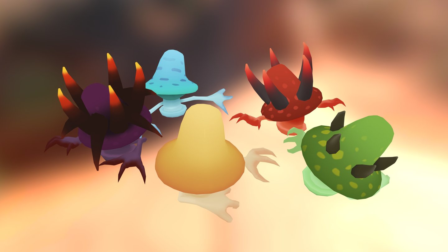 Unity3D AssetStore URL

-link removed- - 3D Creature : Mushroom Pack - 3D model by layerlab 3d model