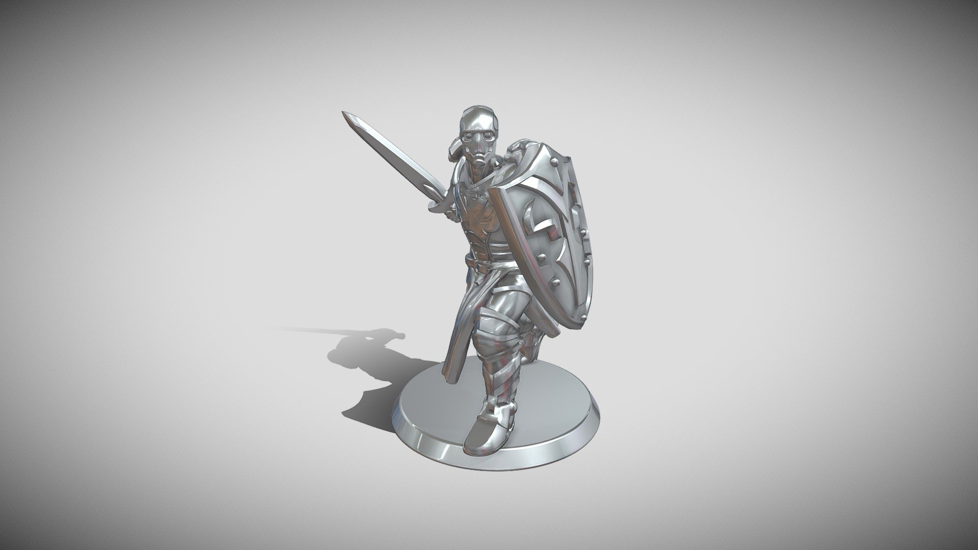 Issac - Warforged Paladin - 3D model by Zorink 3d model