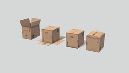 Industrial Boxes 01 prop, unreal, props, environmentart, environment-assets, unity, unity3d, low-poly, lowpoly