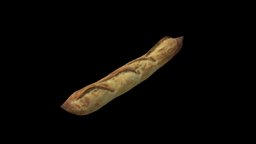 French Baguette food, bread, baguette, photogrammetry-photoscan, foodscan, baguettes, baguette-bread