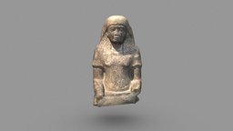 Egyptian bust from seated statue egypt, statue, granite, metashape, agisoft, bust