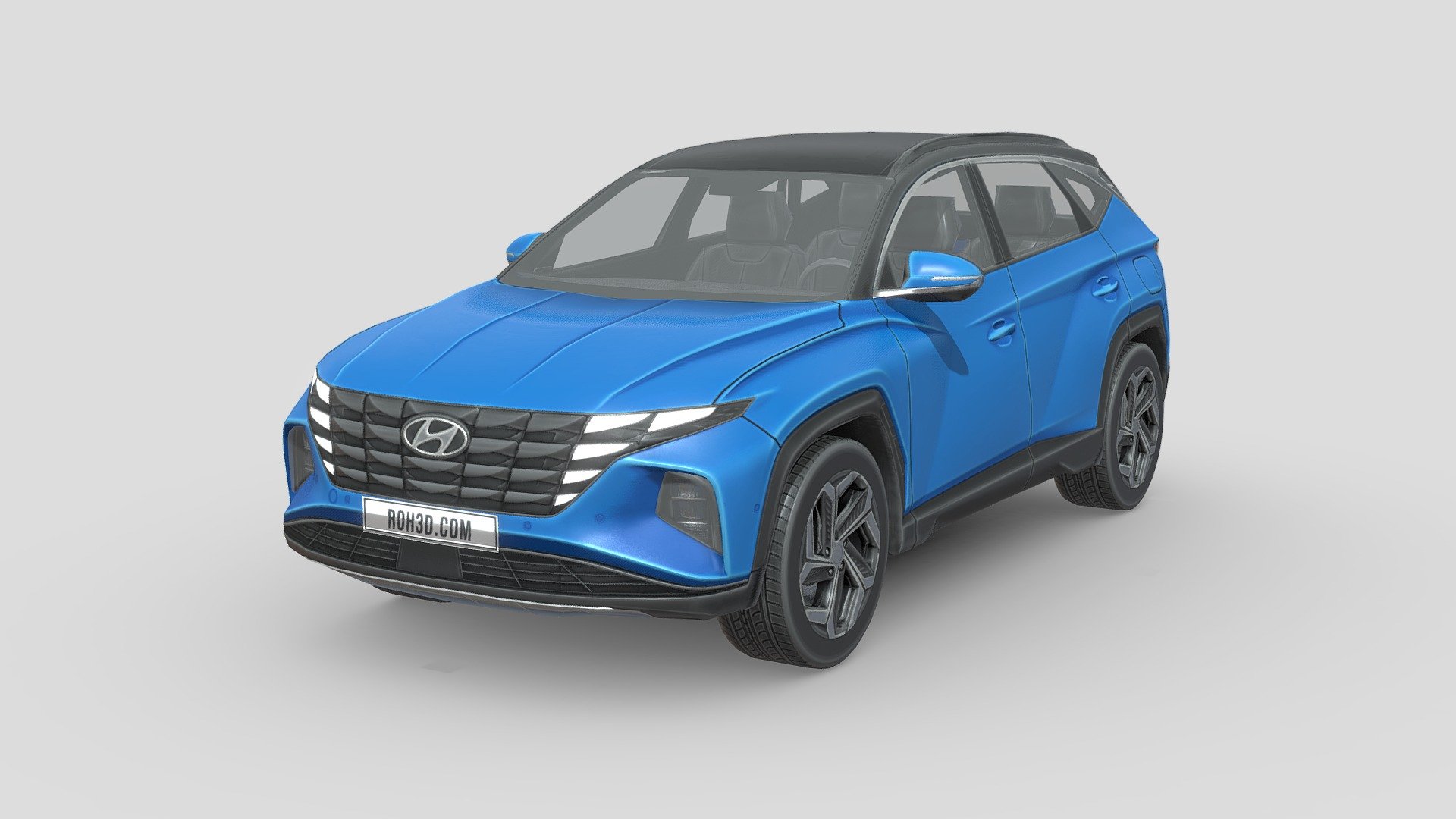 Low Poly Hyundai Tucson 2021, clean geometry with only 7K polys. It also included PSD files, so you can easily change the color.

The Hyundai Tucson (Korean: 현대 투싼) (pronounced Tu-són) is a compact crossover SUV (C-segment) produced by the South Korean manufacturer Hyundai since 2004. In the brand's lineup, the Tucson is positioned below the Santa Fe, and above the Kona and Creta. It is named after the city of Tucson, Arizona. The second-generation model has been marketed as the Hyundai ix35 in several markets, including Europe, Australia and China, before reverting to Tucson for the third-generation.

The Tucson is the best-selling Hyundai SUV model, with more than 7 million units sold globally since it launched in 2004. Of these, 1.4 million units have been sold in Europe 3d model