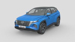 Low Poly Car modern, power, vehicles, transportation, cars, suv, drive, traffic, transport, driving, compact, hatchback, hyundai, crossover, tucson, tourer, compact-car, 2021, vehicle, car, city, hyundai-tucson, suv-2021, car-2021