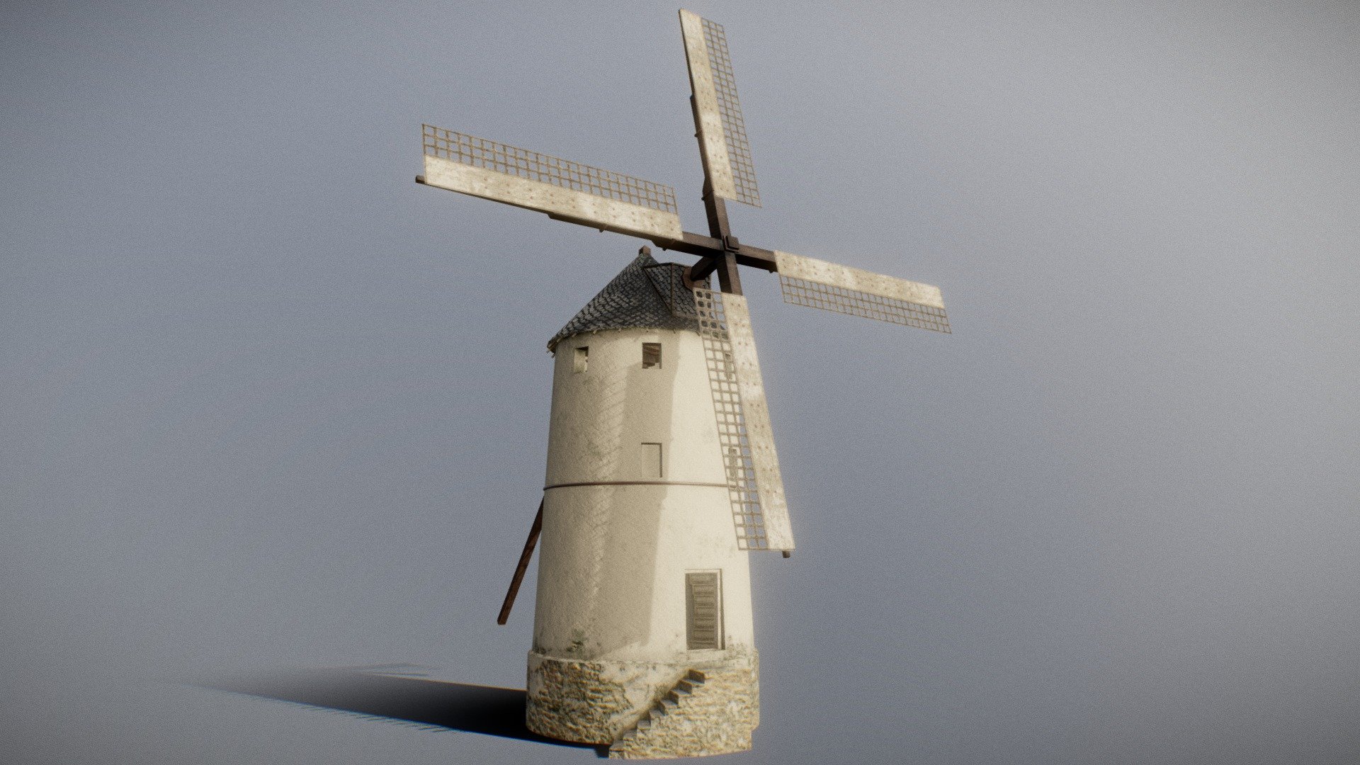 Windmill model for mobile FPS game &ldquo;Weltkrieg 1