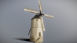 Abandoned Windmill abandoned, abandoned-building, pbr, mobile, building