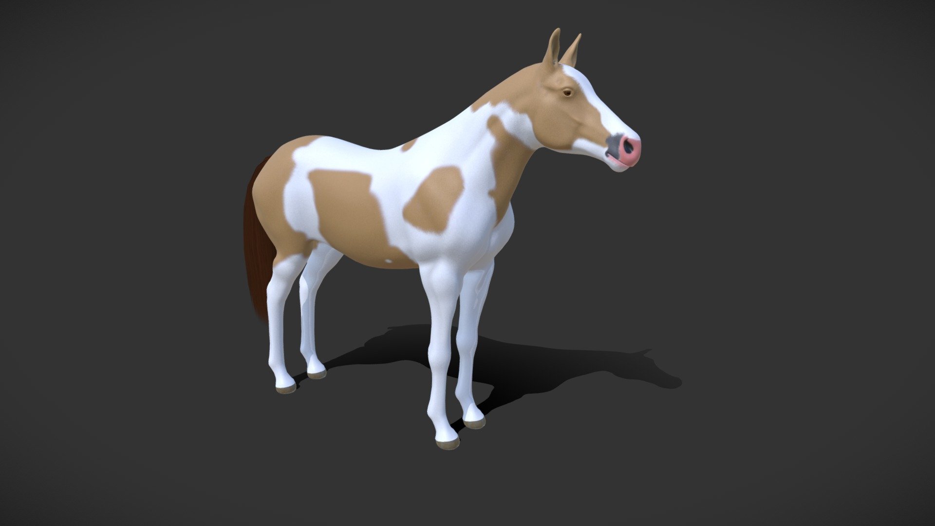 Horse for the D.N.M

Model by: Holden Williams (Updated on 8/21/2018)

Modeler's notes: &ldquo;I would love to make it more realistic/make anatomy more visible, but I'm in a hurry right now. The texture needs a lot of work too. I am definitely planning on redoing this one later on.