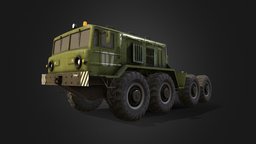 MAZ-537 substance3dmax, military-truck-tractor, substancepainter, car