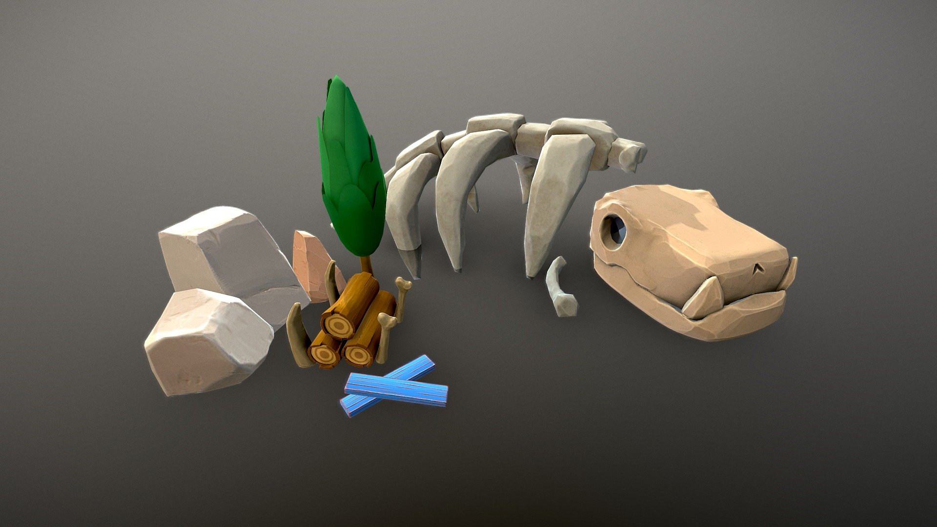 Props for a mini-game project - 3D model by fabriciodmlima 3d model