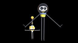 Skeleton & Robot Characters skeleton, scifi, robot