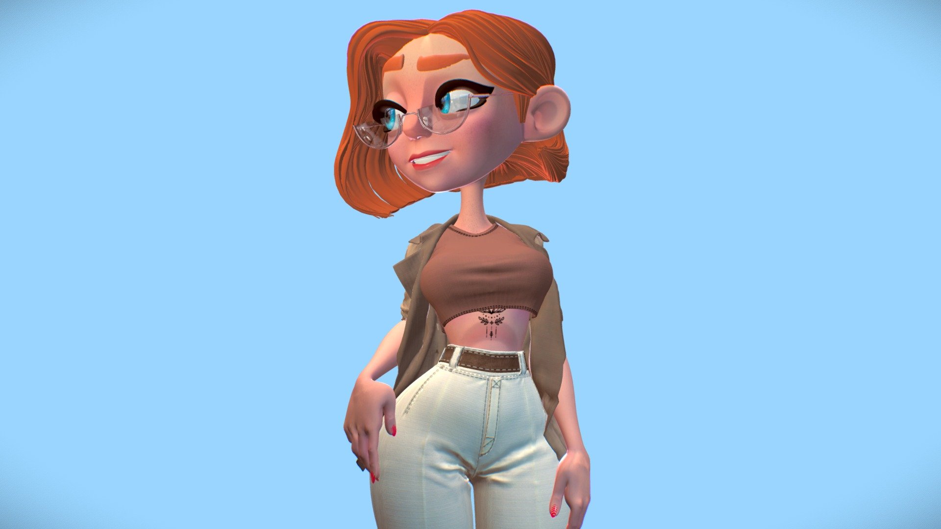 Hailey - Original Creation
Complete Character Design workflow, modeling, texturing, rigging and final rendering - Female Character - Hailey - 3D model by Andrey Oliver (@andreyoliversouza) 3d model