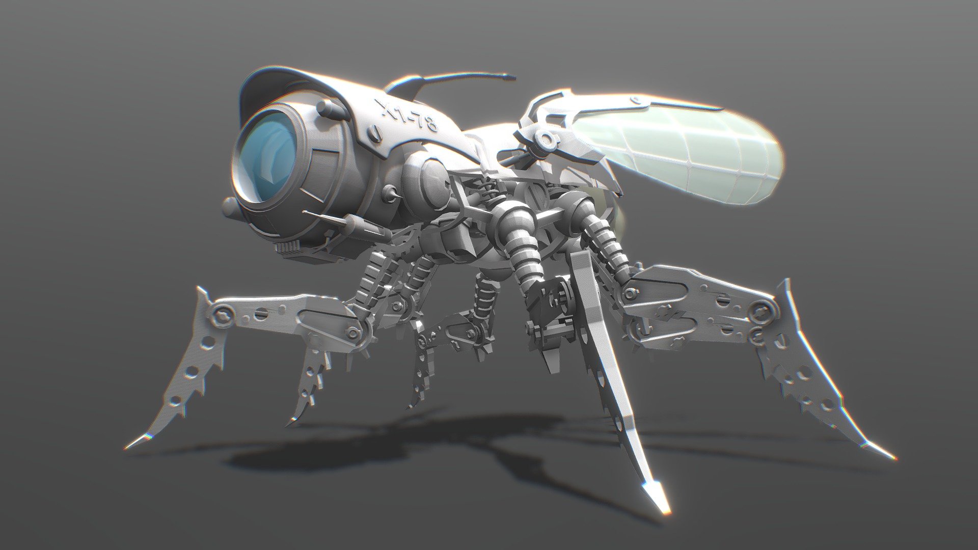MechaFly model that is intended to be a spy drone - Mecha Fly - 3D model by mcneillchris555 3d model