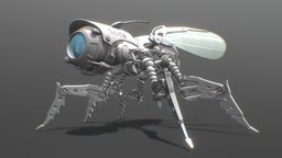 Mecha Fly spy, insect, drone, mechanical, robotic, mecha, fly, robot