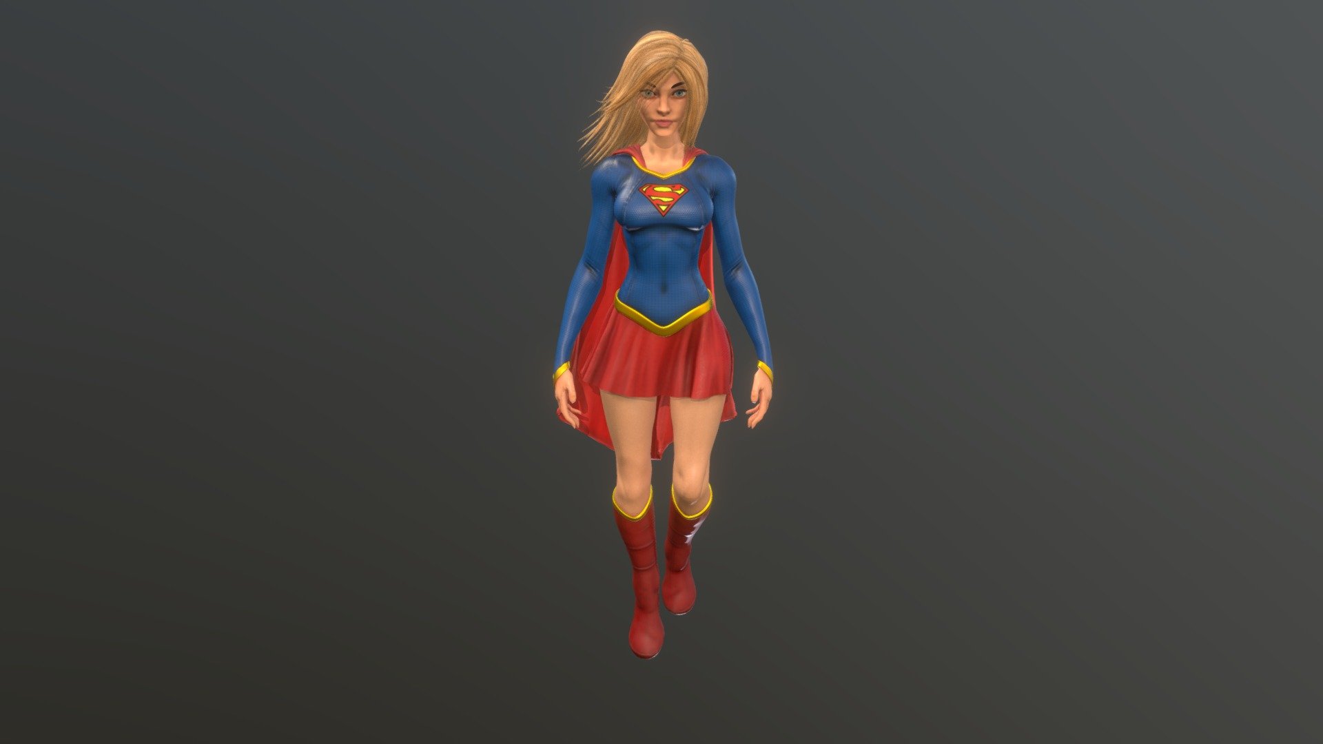 Supergirl 3D model

Includes PBR texture sets (Textures are 2048px) -OBJ - Supergirl - Buy Royalty Free 3D model by captainapoc 3d model