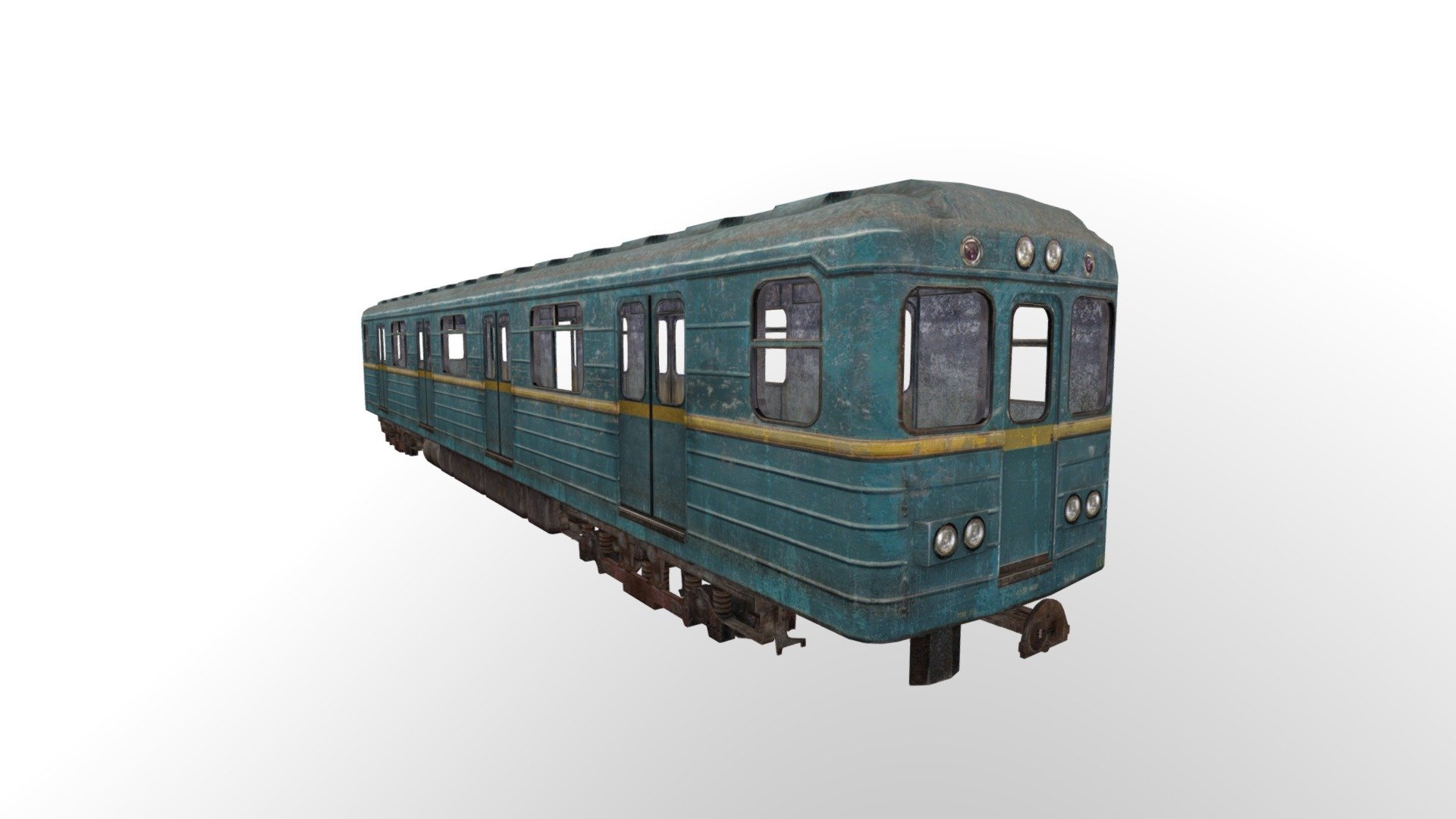 Subway train - Metro 2033 Train - Download Free 3D model by CHANO (@pedroribeiro.1104) 3d model