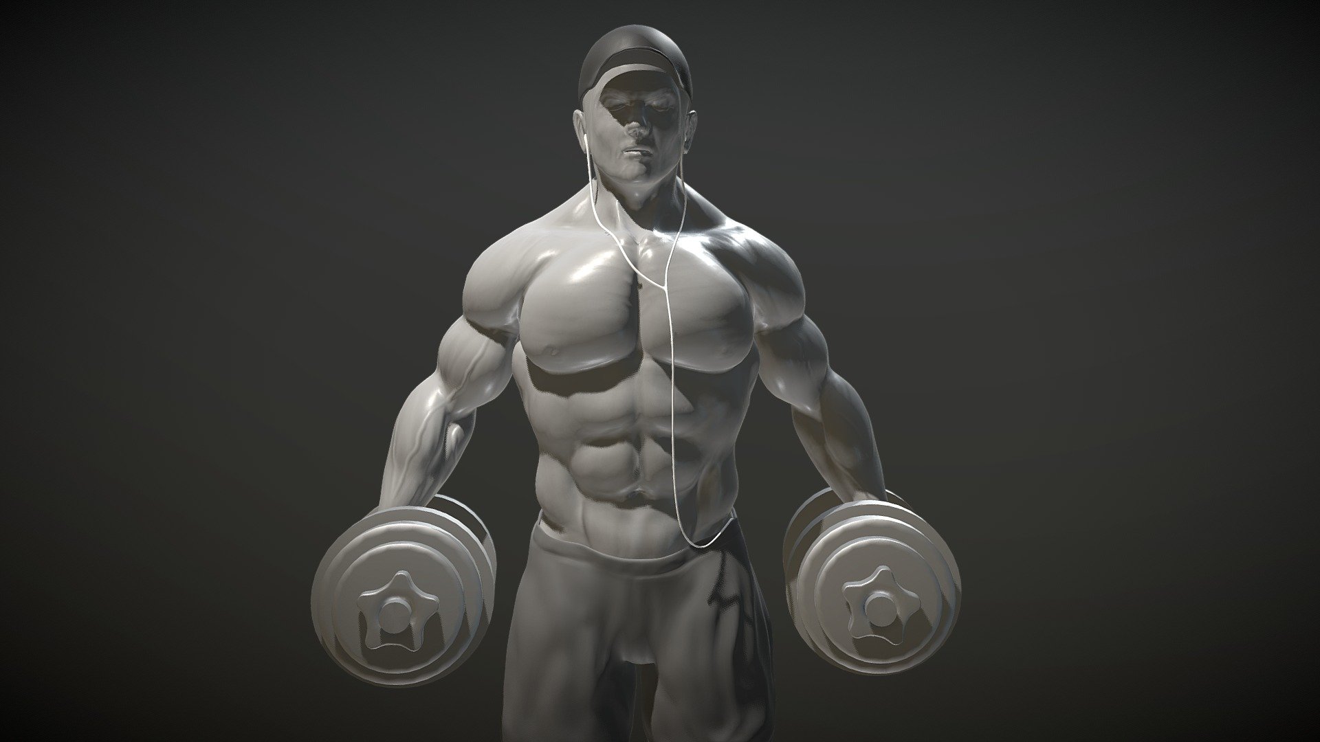 Body Builder Download file contains ZBrush 2018 file with all subtools and subdivisions 3d model