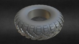 MAZ-537 tyre type ВИ-202 wheel, truck, tyre, maz, 3dsmax, 3dsmaxpublisher