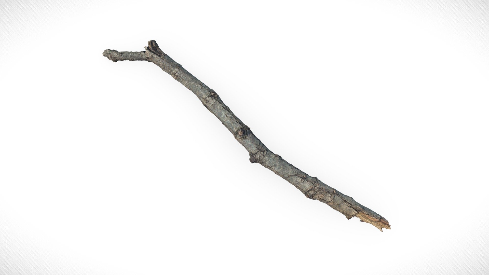 Simple wooden stick created using photogrammetry in Reality Capture. Texturing in Substance Painter.  All quad geometry 3d model