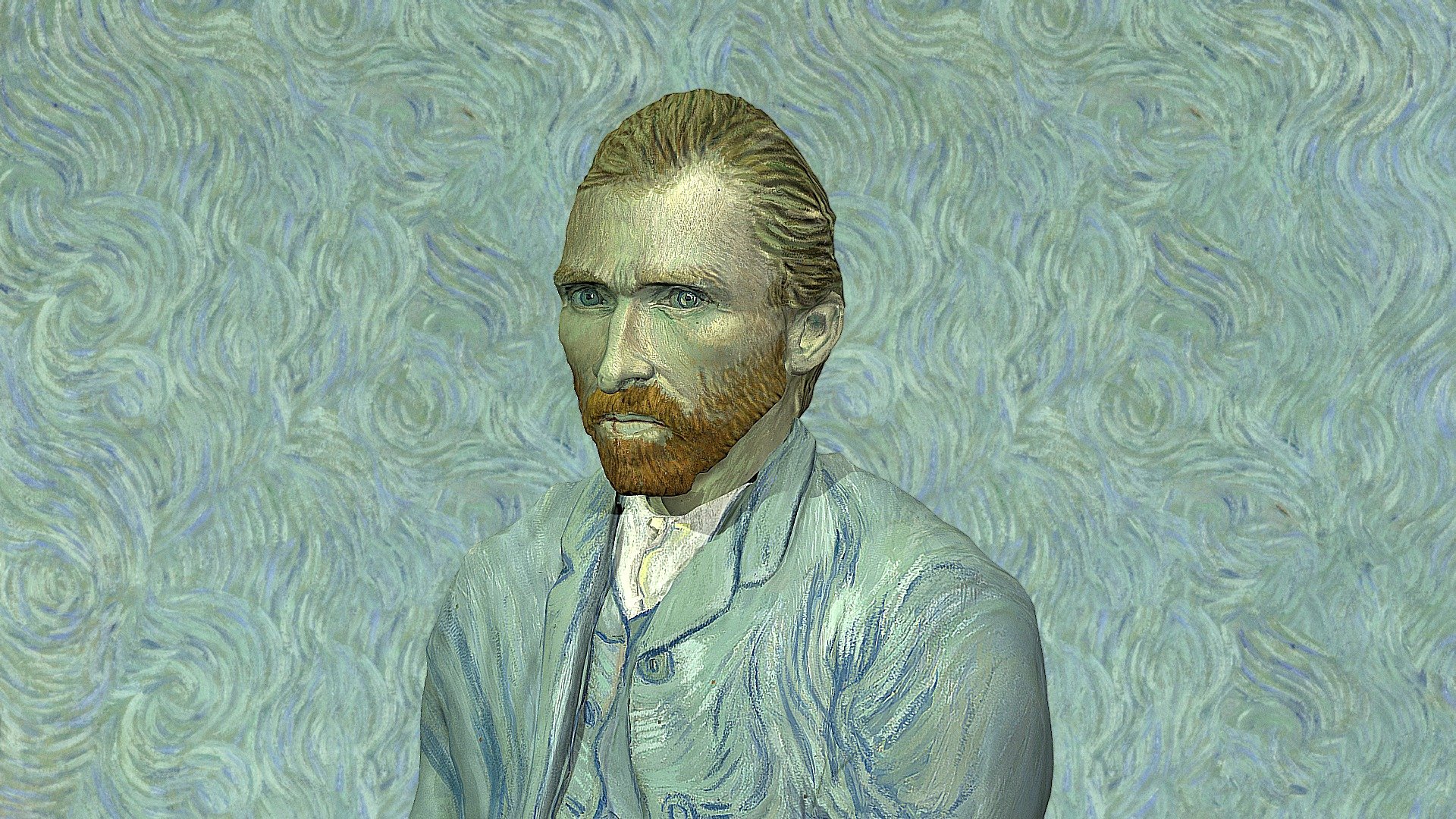 Personal project, learning new techniques.
Modeling in ZBrush, retopology in Maya, textures hand painted in Photoshop and Substance Painter .

https://www.artstation.com/artwork/bdzVa - Van Gogh self-portrait (1889) - Buy Royalty Free 3D model by viktorcemboran 3d model