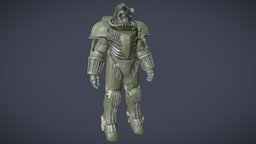 Fallout armor, post-apocalyptic, retro, mods, powerarmor, fallout4, retrofuturism, substance, game, 3dsmax, gameart, substance-painter, sci-fi, zbrush, clothing, fallout
