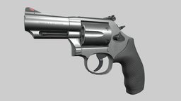Smith & Wesson MODEL 66 COMBAT MAGNUM revolver, smithandwesson, substancepainter, weapon, asset, gameasset, gun, textured
