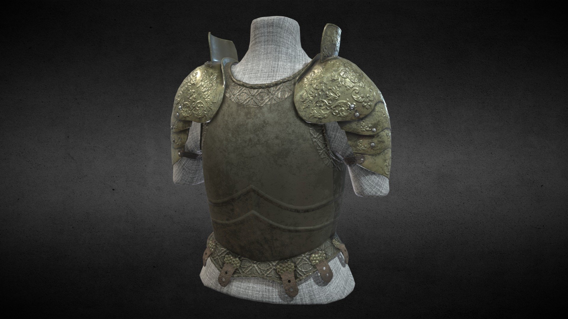 My final product after a month of work developing and improving this prop. Although tough, I enjoyed developing this into what it is now, and I only strive to improve from here on out! - Breastplate - 3D model by hskye831 3d model