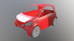 Vehicle Type smart, wip, auto, mid-poly, work-in-progress, fahrzeug, typ, vis-all-3d, 3d-symbol, fahrzeugmodule-2, blender3d, car