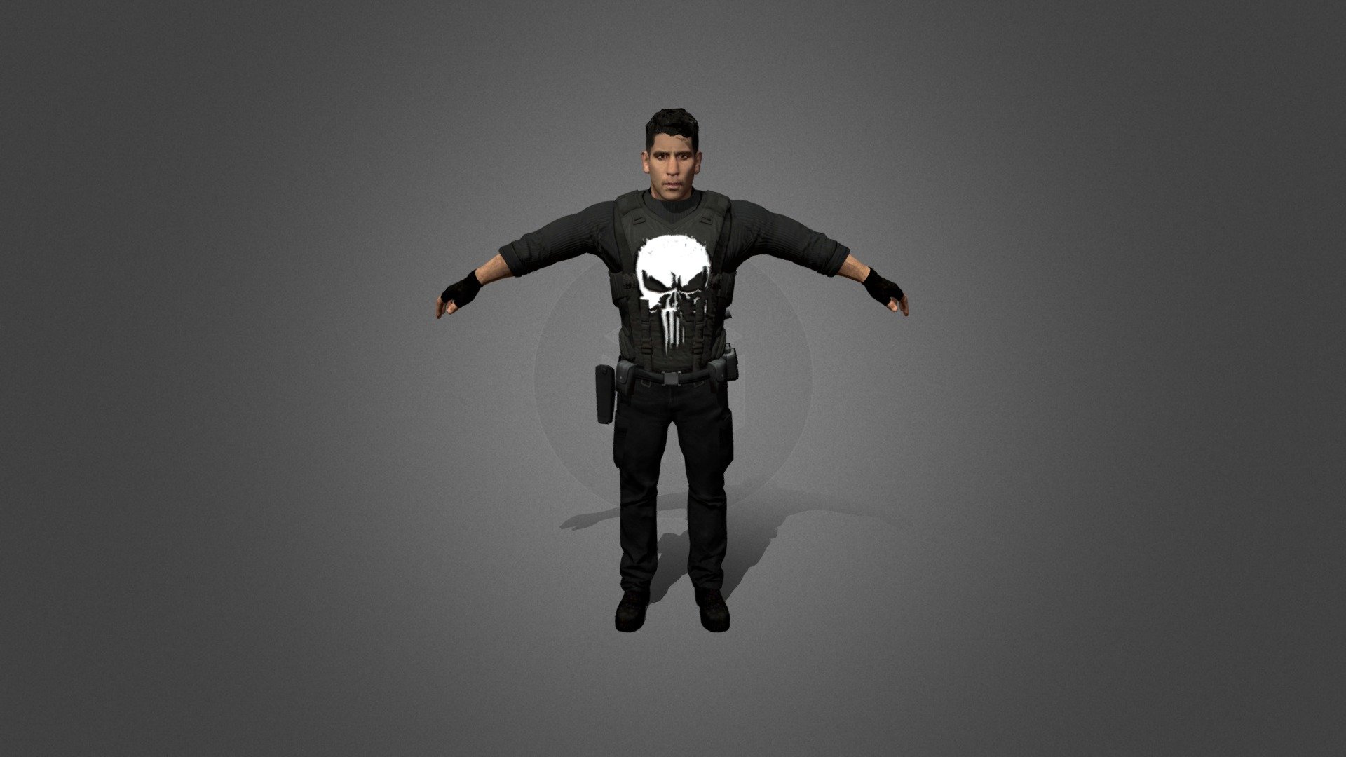 The Punisher (Netflix Version) - The Punisher (Vest-Version) - Download Free 3D model by floh 3d model
