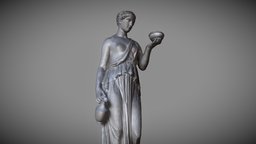 Hebe greek, 3d-scan, myth, god, goddess, mythology, woman, youth, elixir